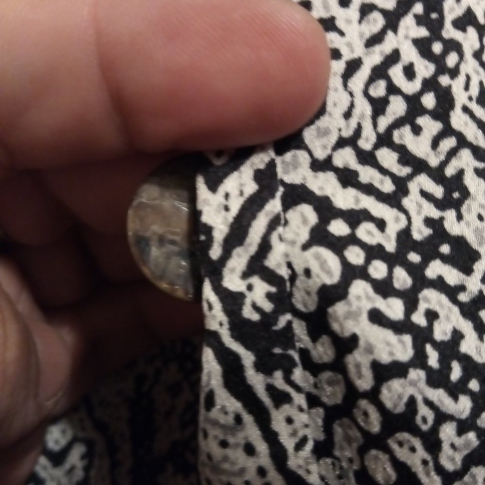 Snake Print Button Front Blouse 1x - image 7